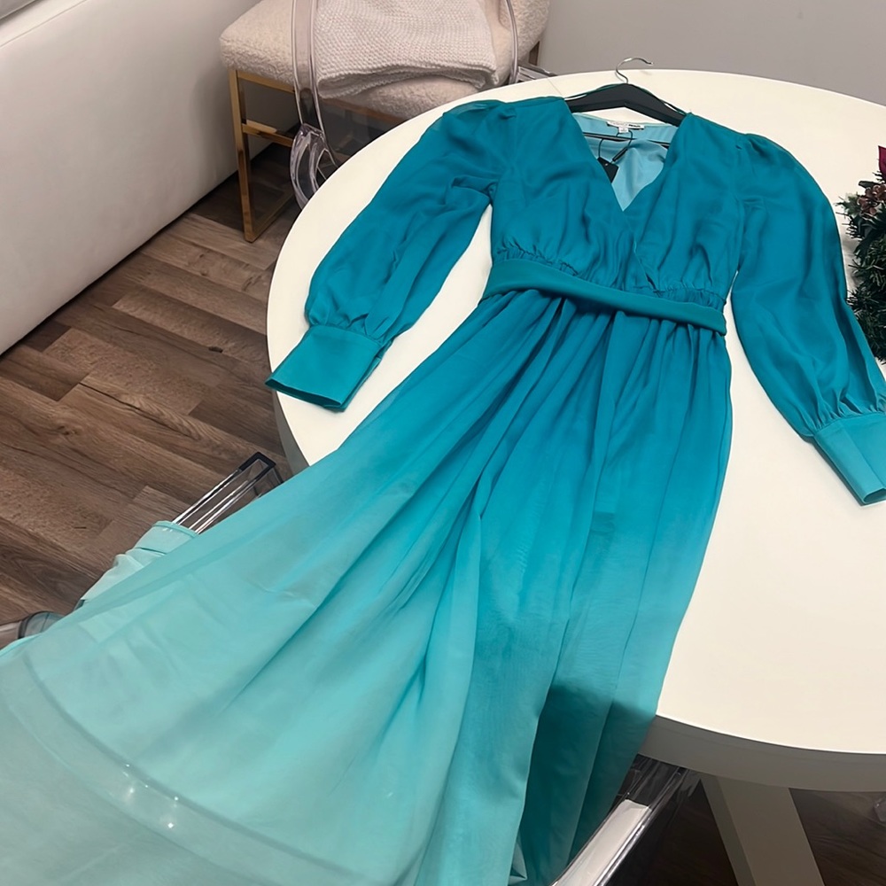 Fashion Nova ombré maxi gown size S